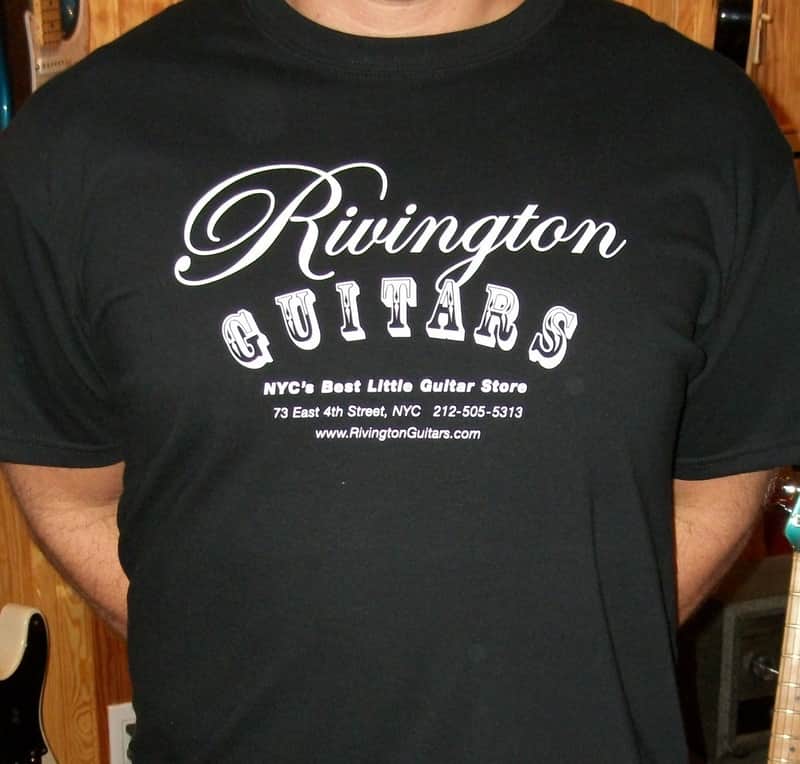 Rivington Guitars T-Shirt Black (Logo Shirt) image 1