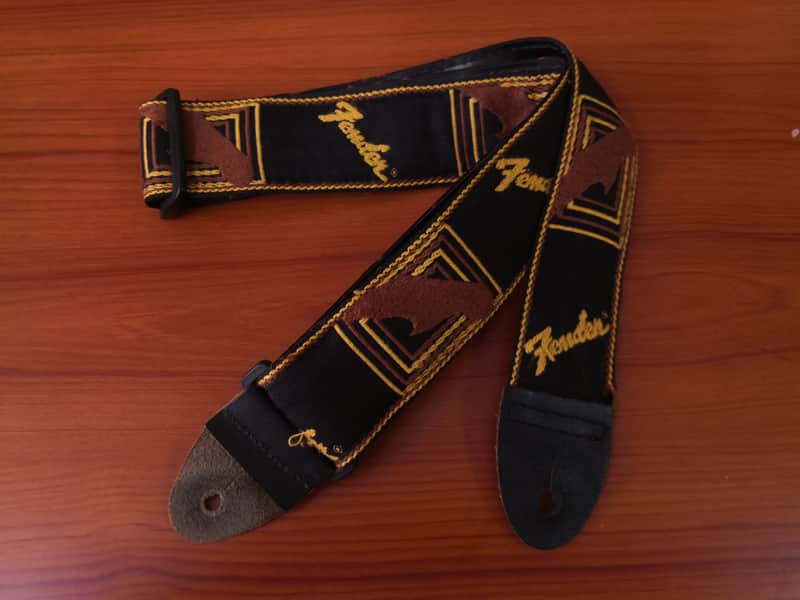 Fender Vintage Guitar Strap 90S - Black Brown image 1