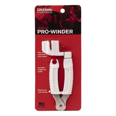 D'Addario White Pro String Winder, Cutter & Bridge Pin Puller image 1