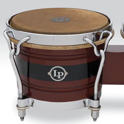 Latin Percussion LP Dandy 7 1/4 - 9" Bongo Beech DW/Black (LPL201A-JR) image 5
