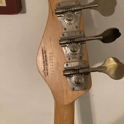 Vintage 1992 Peavey USA Fury 4 String P Bass Fender Precision Black Poplar Body Maple Neck Stringjoy image 6