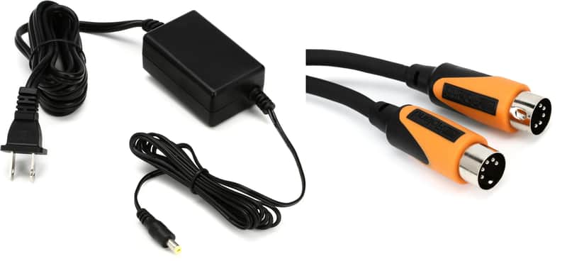 Korg Volca Power Supply - 9V600MACPP Bundle with Roland RMIDI-B5 Black Series MIDI Cable - 5 foot image 1