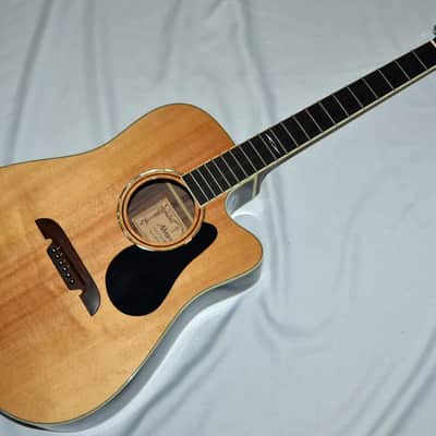 Alvarez AD710CE Artist Series Dreadnought Acoustic Guitar, PROJECT for REPAIR Natural image 2