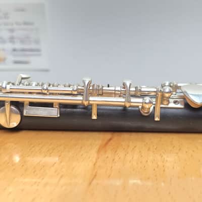 Vintage Uebel Handmade German Professional C Piccolo w/ Split E Grenadilla Wood Boehm w/ Silver Headjoint Leather Pads Nice image 16