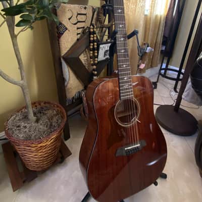 Sawtooth Mahogany Series Left-Handed 12-String Solid Mahogany Top Acoustic-Electric Dreadnought Guitar image 3