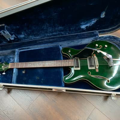 Yamaha SA-30 T Hollow Body with Tremolo 1967 - 1972 - Dark Green image 22