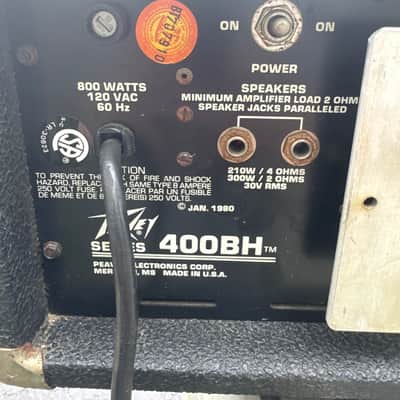 Peavey Bass Mark IV Series 400BH 300-Watt Bass Head 1980s - Black image 3