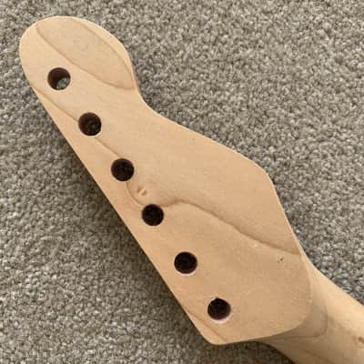 Red Left Handed Maple Wood Guitar Neck, 22 Frets Rosewood Fingerboard Fretboard image 5