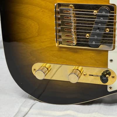 Grosh Guitars USA NOS Vintage T Singlecut Guitar with COA + Case 2016 - Two Tone Burst image 5