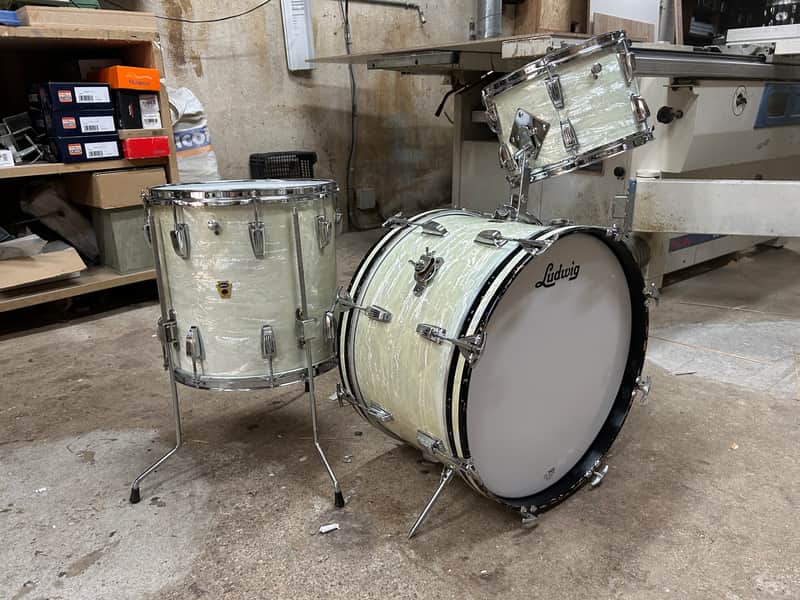 Ludwig Special factory request 1959 - White marine pearl Bild 1