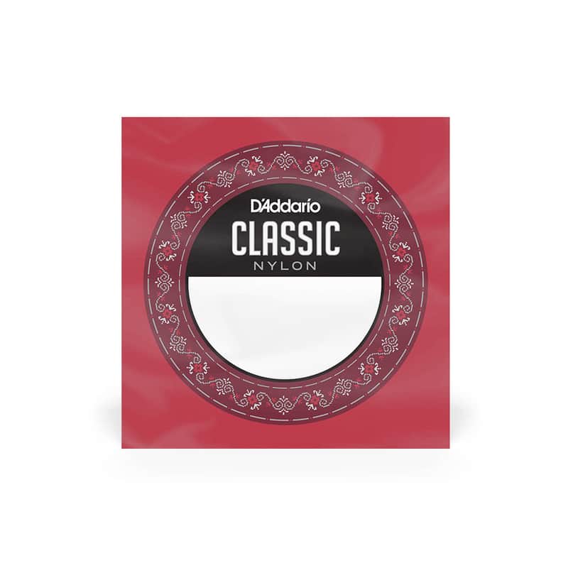 D'Addario - J27H06 - Hard Tension Classical 6th Guitar String - Silver Wound image 1
