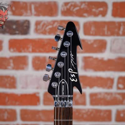 ESP Signature Series George Lynch Super V Special Edition Black with Silver Stripes 2008 w/OHSC image 10