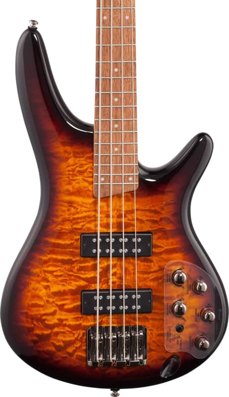 Ibanez SR400EQM Standard 4-String Bass Guitar, Jatoba Fingerboard, Dragon Eye Burst image 1