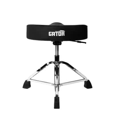 Gator Cases Air Glide Saddle Seat Drum Throne, Black image 2