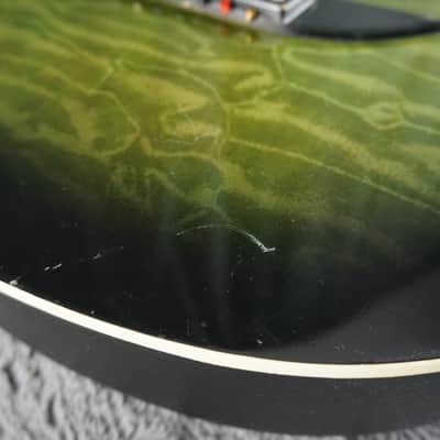 Nikko Guitar 3823 - Quilted Green Acoustic Guitar image 9