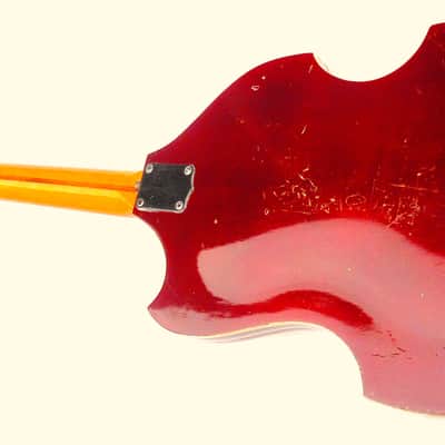 KENT  [Kawai/Teisco] 1967 Model 834  Violin-Shape HollowBody Cherry Red Stain - Original - Complete image 9