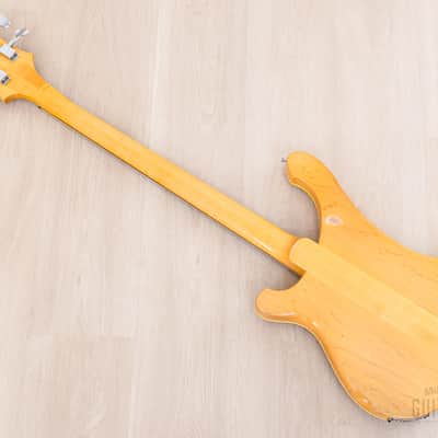 1982 Rickenbacker 4003 Vintage Neck Through Bass Mapleglo w/ Case image 12