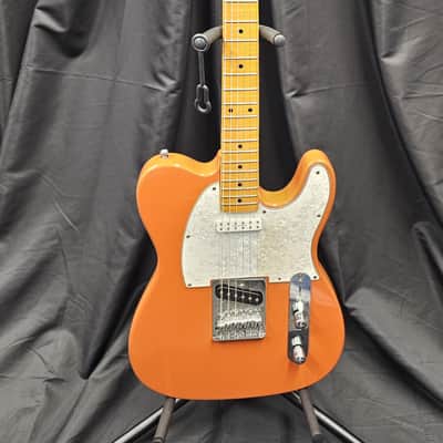 Partscaster Telecaster - Orange w/ Flame Maple Neck image 1