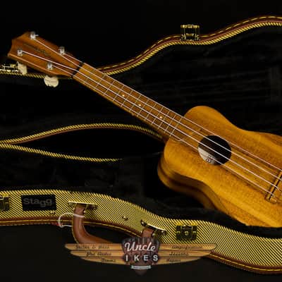 Vintage 70's Kamaka Koa Soprano Ukulele, Koa, White Label, Uke, Hawaiian, Hardcase image 1