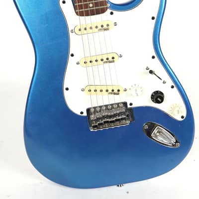 Stratton Blue Body 6-String Electric Guitar w/ Gig Bag Great! image 2
