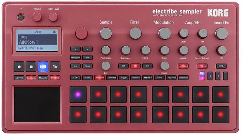 Korg Electribe2srd Electribe Sampler in ESX Red with V20 Software image 1