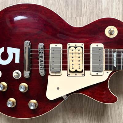 TPP Pete Townshend / The Who "Number 5" Gibson USA Les Paul Deluxe / Wine Red - Dimarzio Tribute image 2