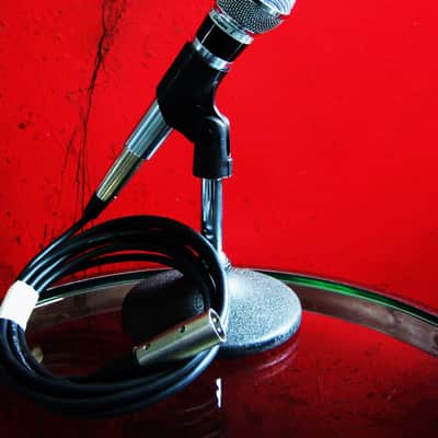 Vintage 1980's Shure 565SD Switchable Cardioid Dynamic Microphone Low Z w accessories 565 565D 566 image 1