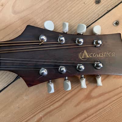 Beautiful Acoustica Elite Series Luthier Made Flat Top Mandolin Type A - Made in Leeds England image 9