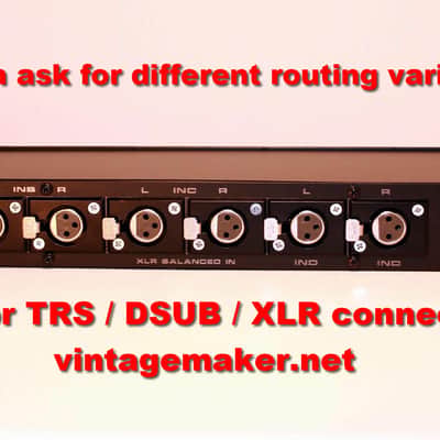 Rackmount 4x1 (8x2) Balanced Monitor Instrument switching device Passive Signal Line Switcher image 4
