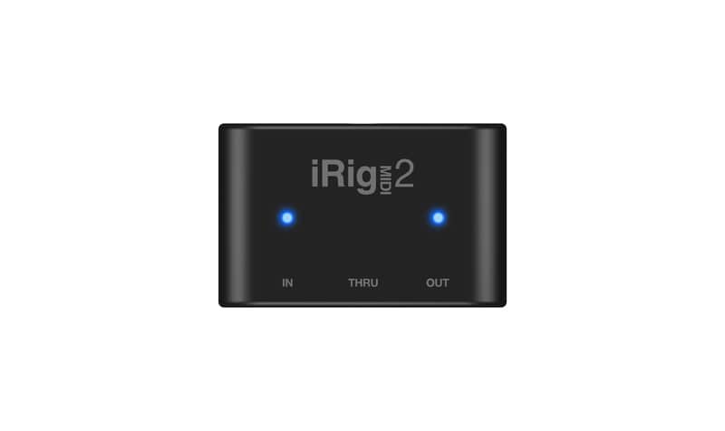 IK Multimedia iRig MIDI 2 Mobile USB/Lightning Interface for iOS 2014 - Present - Black image 1