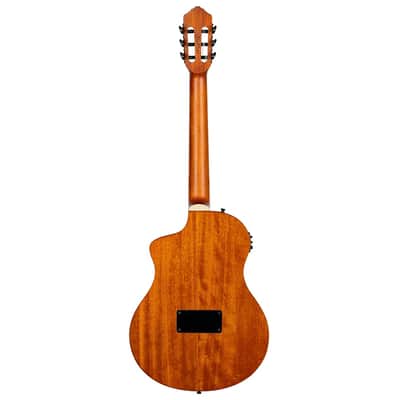 Ortega RTPDLX-FMA TourPlayer Series Solid Okoume Body Slim Neck Nylon 6-String Acoustic-Electric Guitar w/Gig Bag image 3