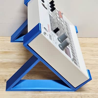 Electric Blue Color 45 Degree Angle Stands For Korg Volca Sample Sampler Korg Volca Mix - Made in USA image 1