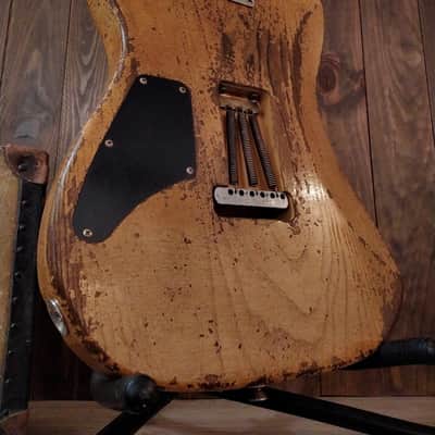 #202625 :: Baldman's Relic Telecaster H/H Custom set in Heavy Relic Butterscotch Blonde nitro finish :: Aged Roadworn image 14