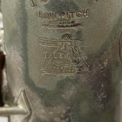 1924 Vintage Buescher True Tone Alto Saxophone Silver image 5