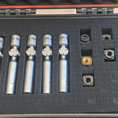 5x MBHO / Sonus Authensis AXIS CS Microphones - Excellent Set with Foam Case + K&M Mounts image 2