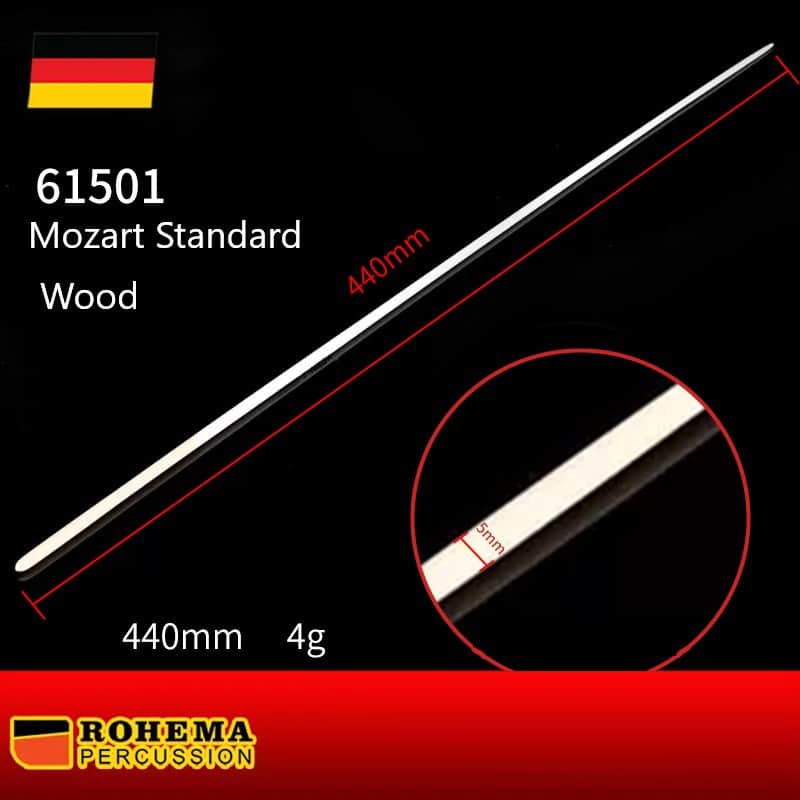 Rohema Mozart Standard Conductor Baton - German Hornbeam, 440mm image 1