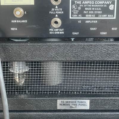 '70s Ampeg V-2 (w/ V-4 4x12 Cab) image 12