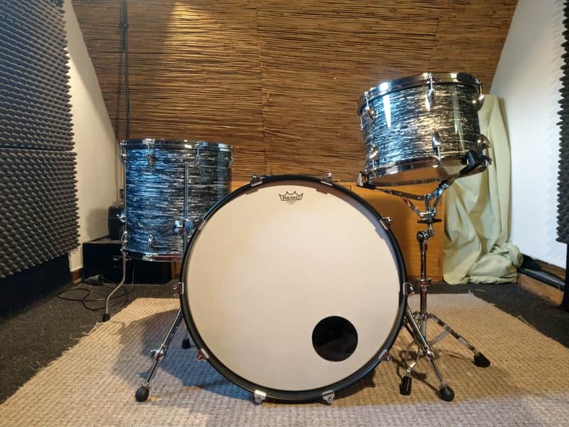 ST-Drums Schlagzeug FAB Shell-Set (22, 13, 16) 2022 - Vintage Black Oyster image 1