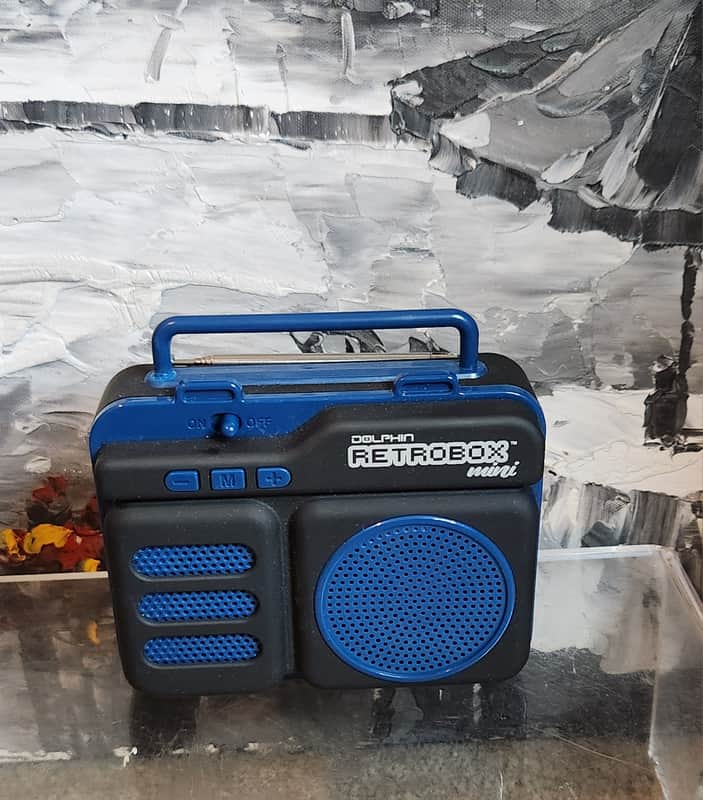 Dolphin Dolphin Retrobox Mini RTX-10 - Bluetooth Speakers with FM Radio, 2001 - Blue image 1