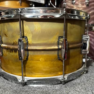 Ludwig 14x8 Raw Brass Snare Drum image 3