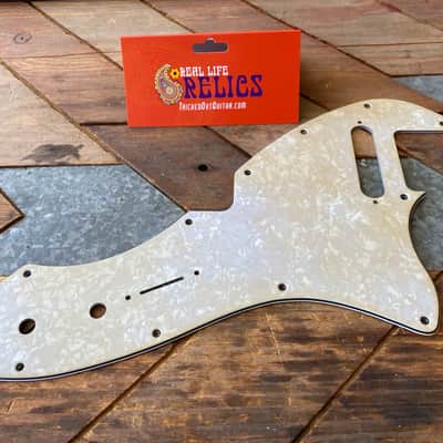 Real Life Relics Aged White Pearl 69 Telecaster® Thinline Pickguard  [PGAK2]