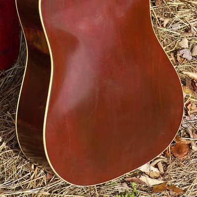 1965-66 Harptone-made Supreme A-6N dreadnought guitar image 9