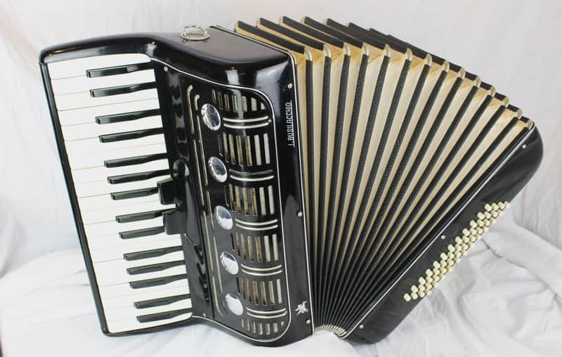 8354 - Black Busilacchio Piano Accordion LMM 34 48 image 1