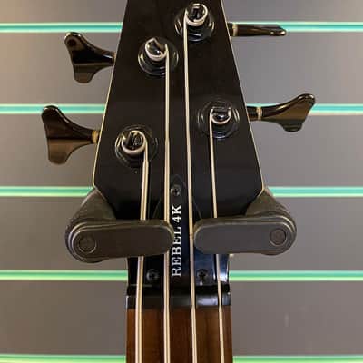 Tanglewood Rebel 4K See-Through Orange Electric Bass Guitar image 6