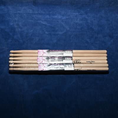 On-Stage American Hickory 7a Wood Tip Sticks 12 Pairs image 2