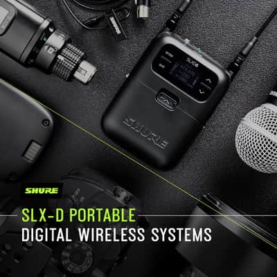 Shure SLXD15 Portable Digital Wireless Bodypack System with SLXD1 Bodypack Transmitter and SLXD5 Single-Channel Portable Receiver - Microphone/Instrument Cable Sold Separately | G58 Band (SLXD15-G58) image 6