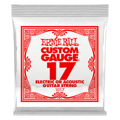 .017 Custom Gauge Plain Steel Single String Electric Or Acoustic Guitar Strings Specially Tempered image 1