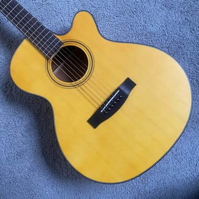 Acoustic Guitar Vintage Yellow Spruce Top Body, Mahogany Neck and Rosewood Fingerboard image 1