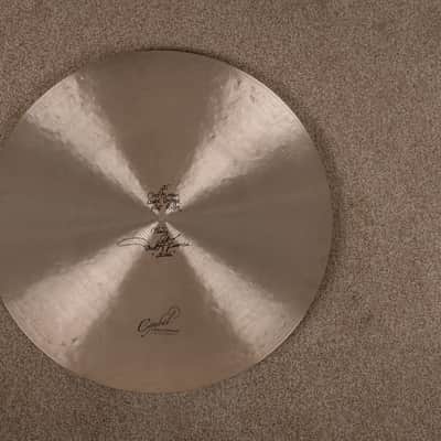 Cymbal Craftsman 20" Dark Vintage Flat Ride Cymbal 1962g image 2