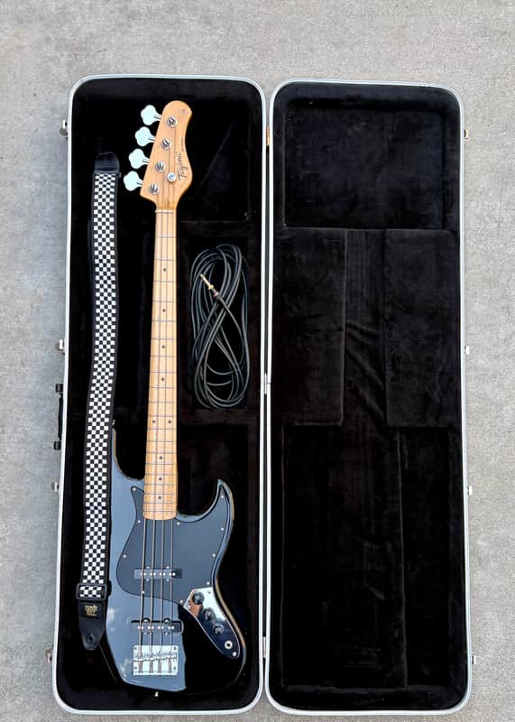 Tagima TW-73 Black Jazz  Bass w/ Hard Case + Extras image 1